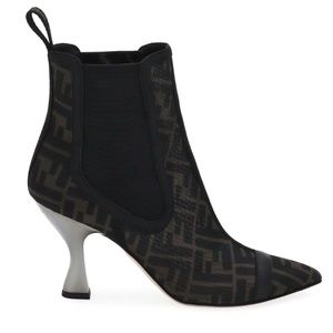 Fendi FF Mesh Gored Boots